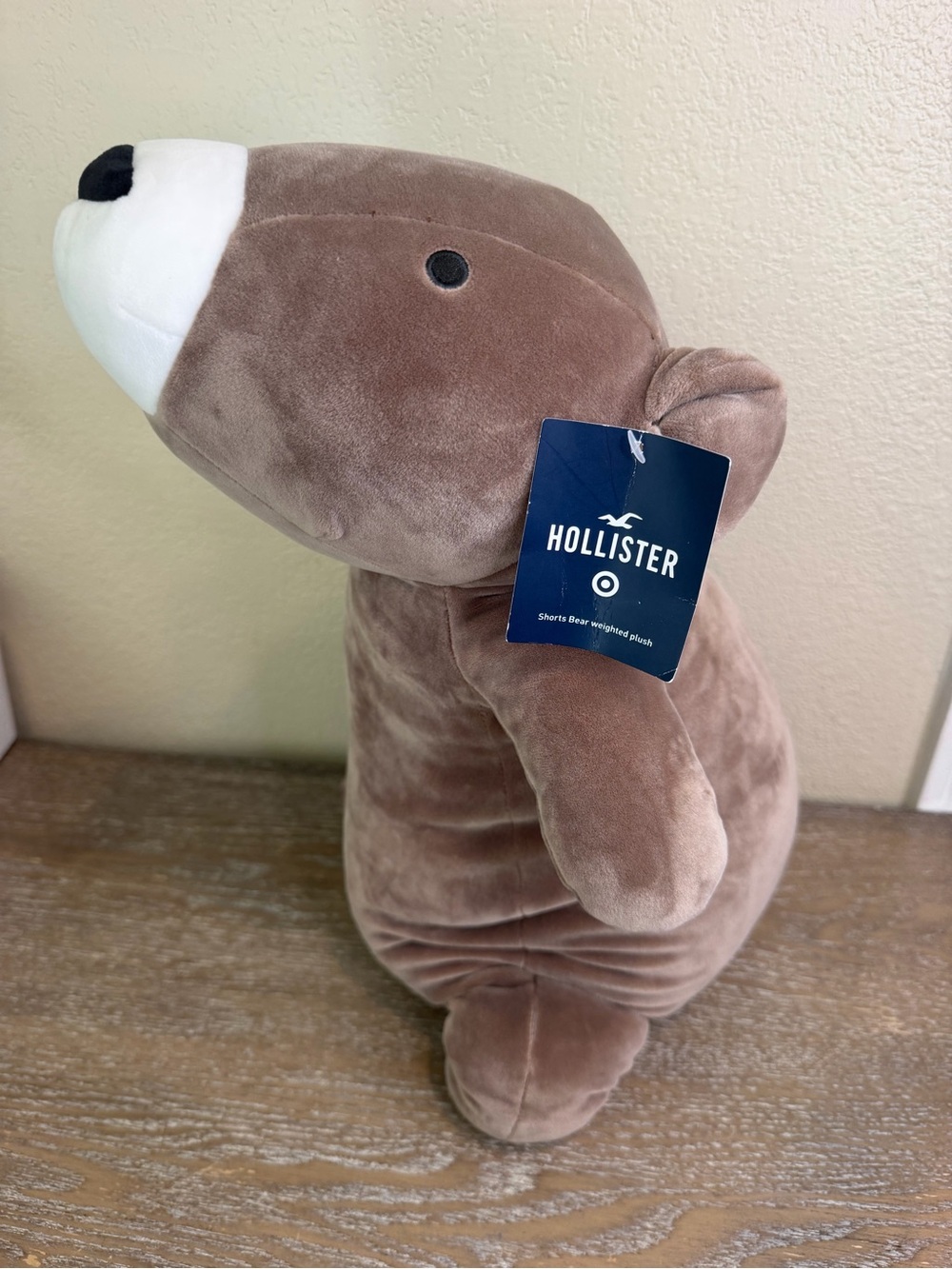 Hollister x target Bear weighted Plush Pillow toy stuffed animal w tags